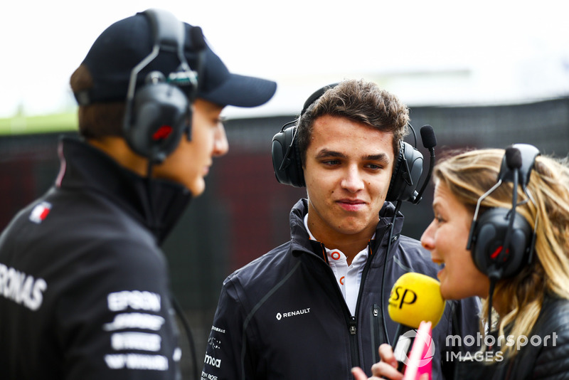 Джордж Расселл, Mercedes-AMG F1, Ландо Норріс, McLaren