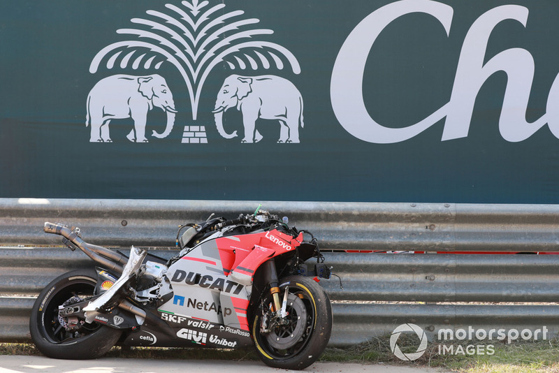 Мотоцикл Хорхе Лоренсо, Ducati Team, після аварії