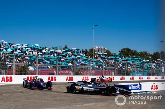 Sébastien Buemi, Nissan e.Dams, Nissan IMO1 Sam Bird, Envision Virgin Racing, Audi e-tron FE05, Pascal Wehrlein, Mahindra Racing, M5 Electro 