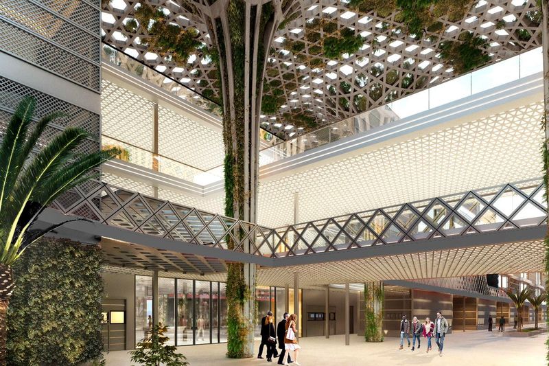 Instalaciones de los equipos para el Gran Premio de Arabia Saudí