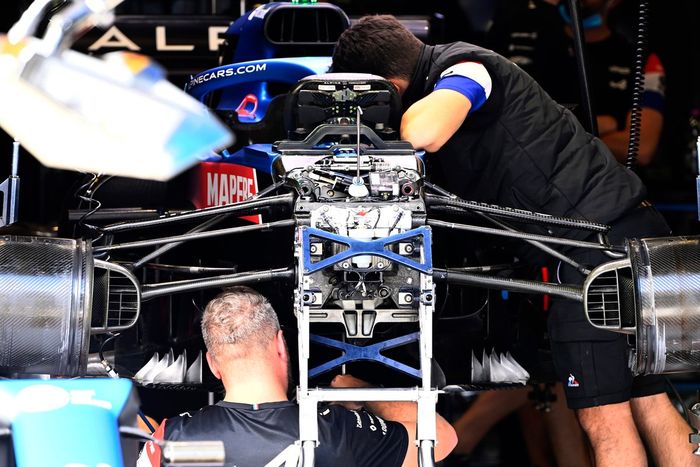 Detalle frontal del Alpine A521