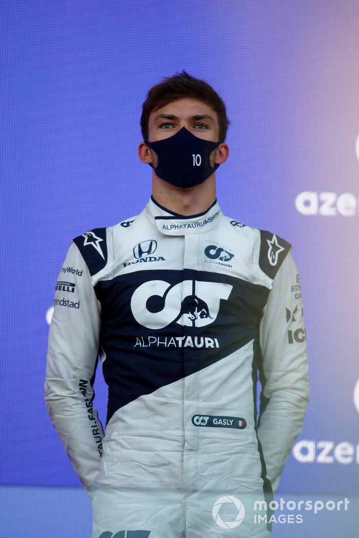 Podio: tercer lugar Pierre Gasly, AlphaTauri