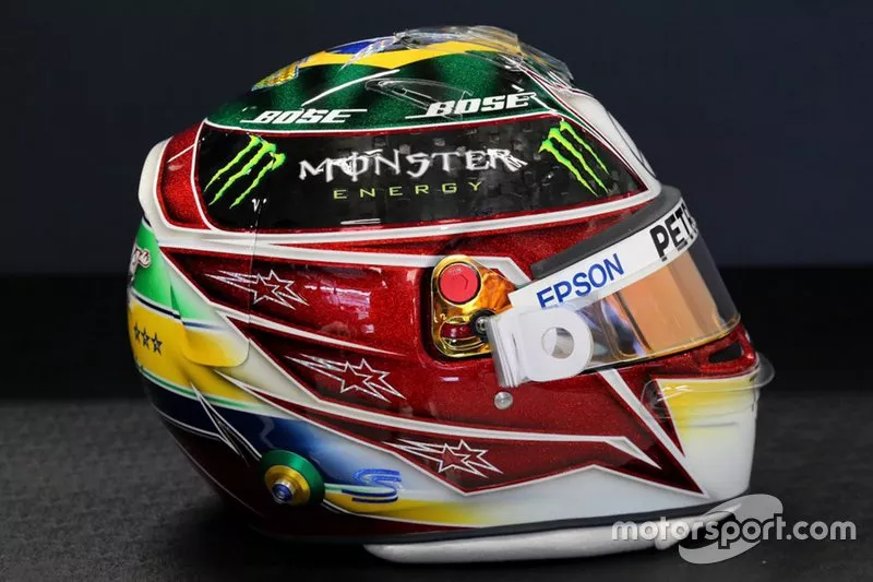Helmet of Lewis Hamilton, Mercedes AMG F1