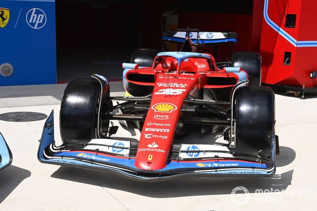El coche de Charles Leclerc, Ferrari SF-24