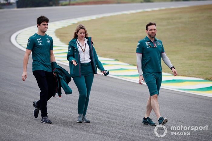 Lance Stroll, Aston Martin, recorre la pista