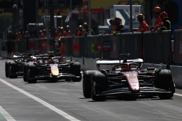 Charles Leclerc, Ferrari, Yuki Tsunoda, Red Bull Racing Team