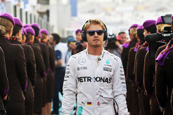 Nico Rosberg, Mercedes AMG F1 lors de la parade des pilotes