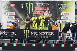 Podio: Valentino Rossi, Carlo Cassina; Daniel Sordo, Marc Martí y Marco Bonanomi, Luigi Pirollo