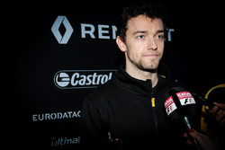 Jolyon Palmer, Renault Sport F1 Team RS17, avec les médias