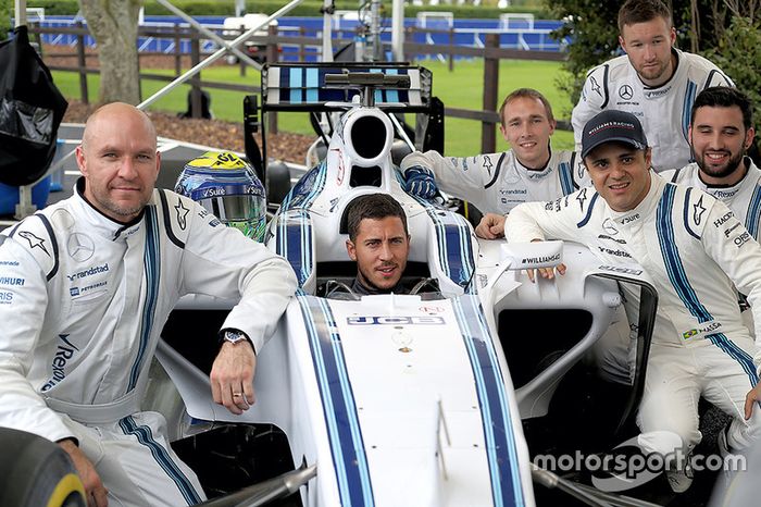 Felipe Massa, Williams con el jugador del Chelsea FC Eden Hazard