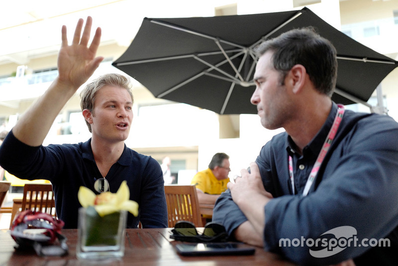 Nico Rosberg und Jimmie Johnson