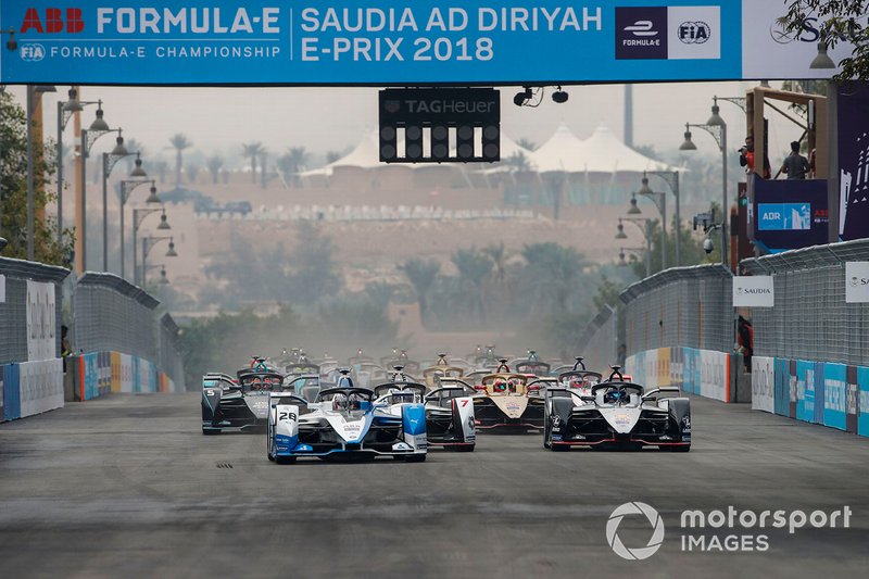 Антоніу Фелікс да Кошта, BMW I Andretti Motorsports, BMW iFE.18, на старті