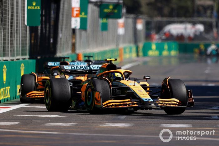 Lando Norris, McLaren MCL36, Daniel Ricciardo