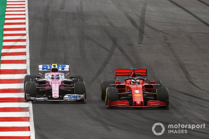 Sebastian Vettel, Ferrari SF1000, Lance Stroll, Racing Point RP20