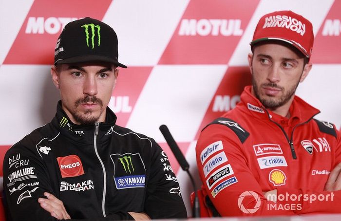Maverick Vinales, Yamaha Factory Racing, Andrea Dovizioso, Ducati Team