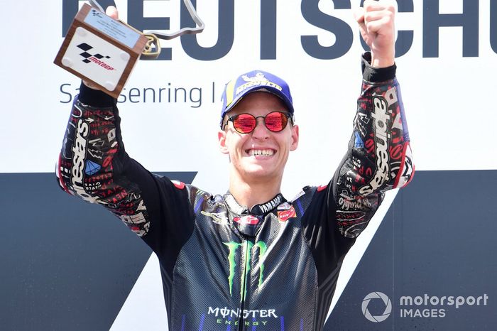 Podio: ganador Fabio Quartararo, Yamaha Factory Racing