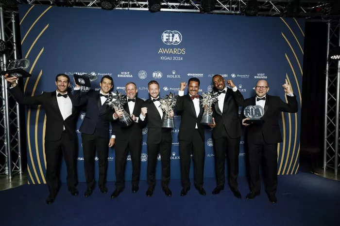 Lucas Moraes, Armand Monleon, Nasser Al-Attiyah, Edouard Boulanger, Ellen Bart, Christian Gakwaya, Président de l'Automobile Club du Rwanda, Timo Gottschalk