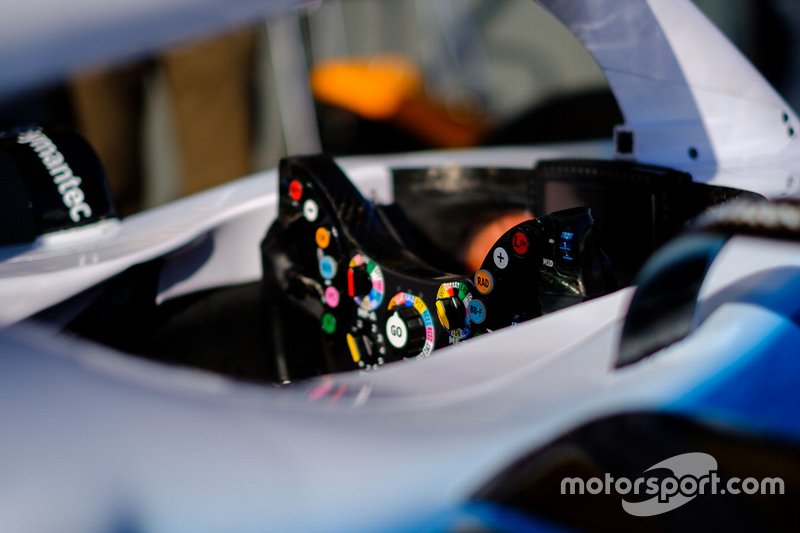 Williams FW42, steering wheel detail