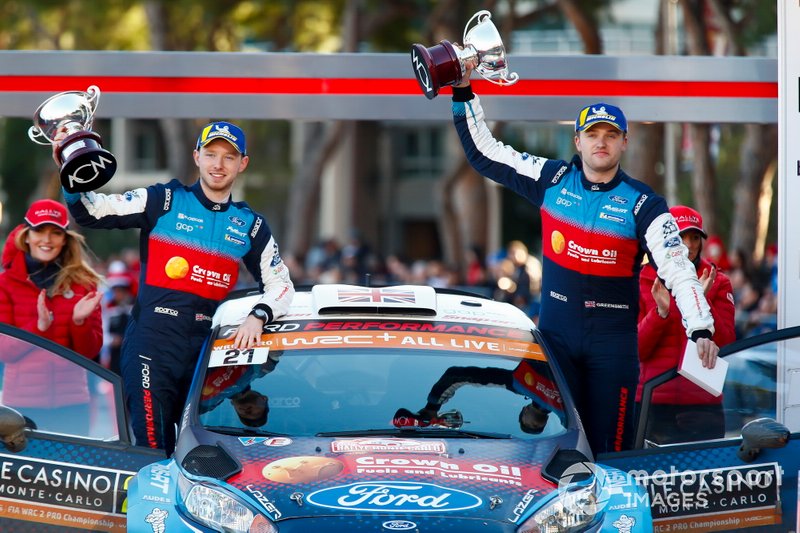 Gus Greensmith, Elliot Edmondson, M-Sport Ford WRT, vainqueurs en WRC2 Pro