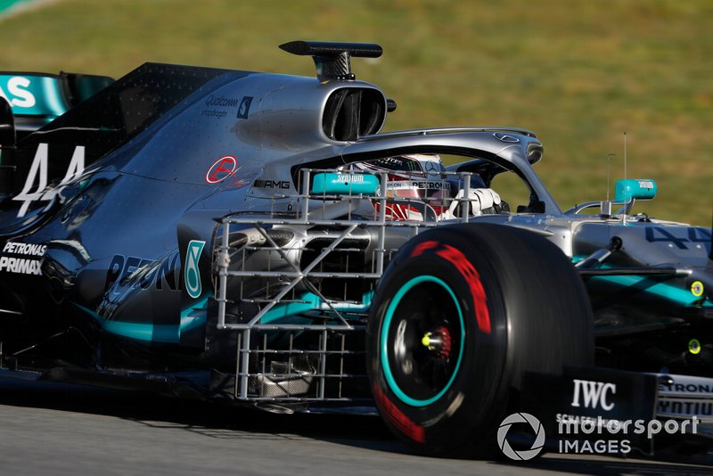 Mercedes-AMG F1 W10 con sensores