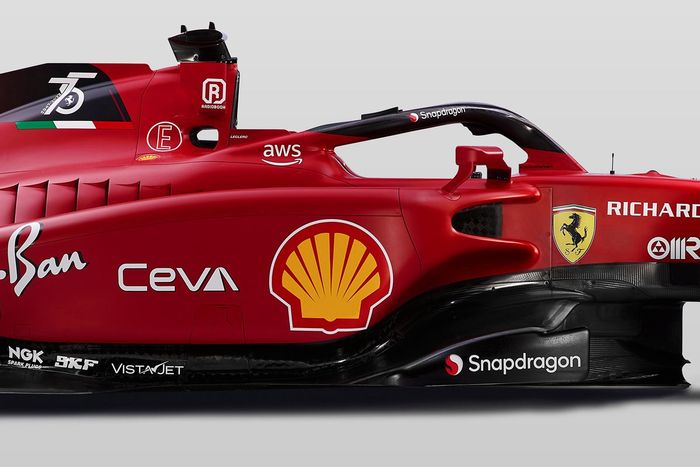 Detalle del Ferrari F1-75