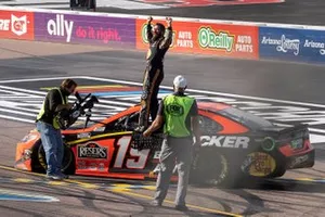 Race winner Martin Truex Jr., Joe Gibbs Racing, Toyota Camry