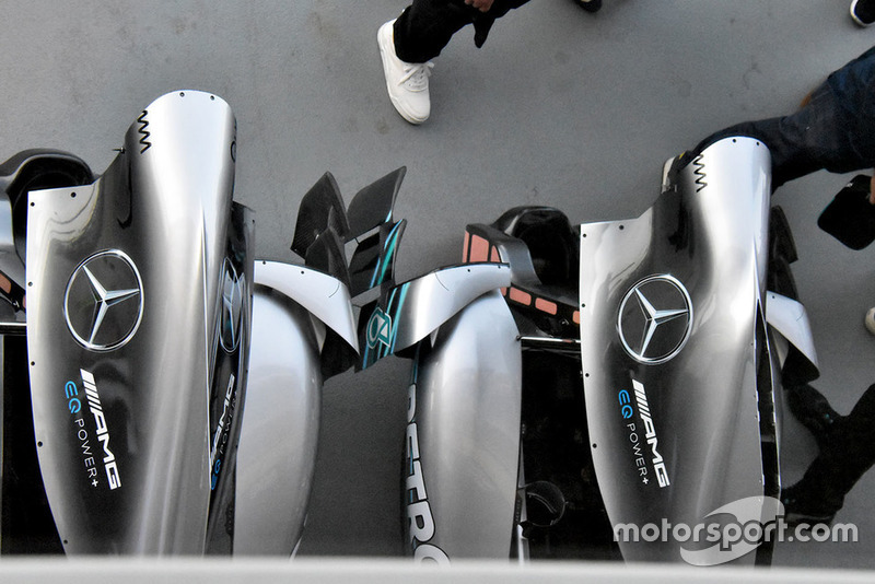 Варианты капота двигателя Mercedes F1 W09