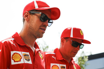 Kimi Raikkonen, Ferrari y Sebastian Vettel, Ferrari