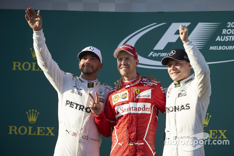 Lewis Hamilton, Mercedes AMG, Sebastian Vettel, Ferrari, Valtteri Bottas, Mercedes AMG