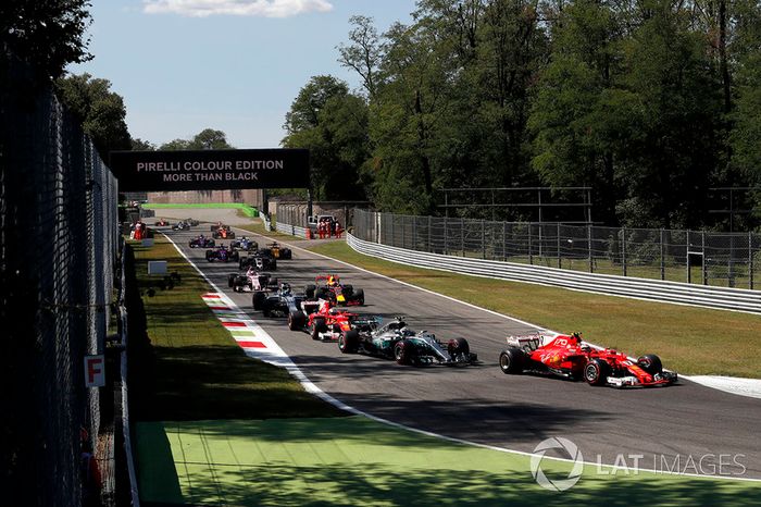 Kimi Raikkonen, Ferrari SF70H al inicio