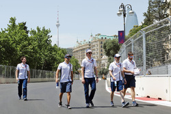 Felipe Massa, Williams walks the circuit with the team