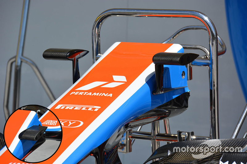 Manor Racing camera mounts detail