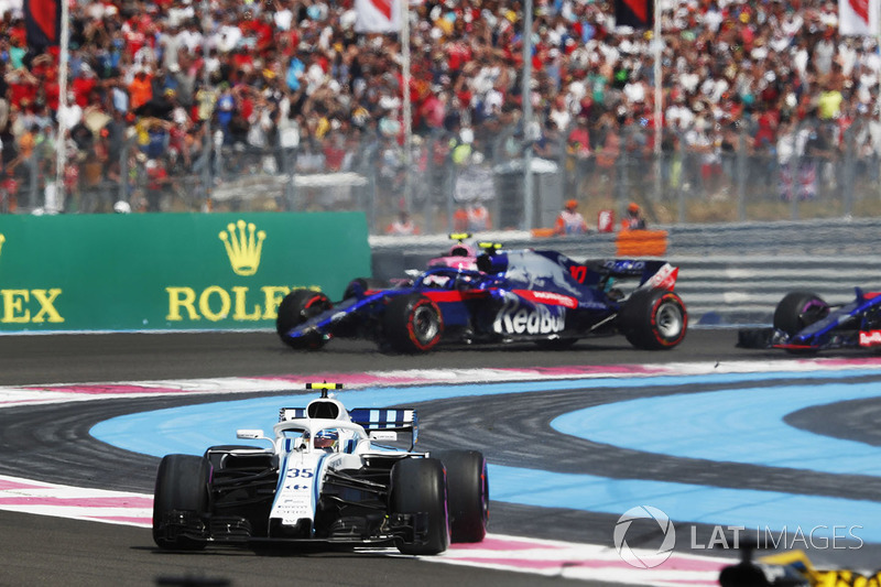 Sergey Sirotkin, Williams FW41 y Pierre Gasly, Toro Rosso STR13