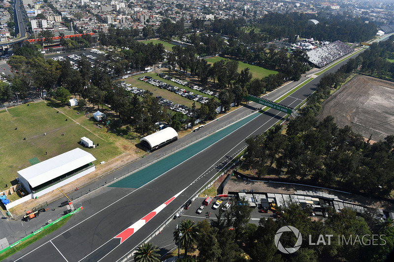 Aerial view of the track