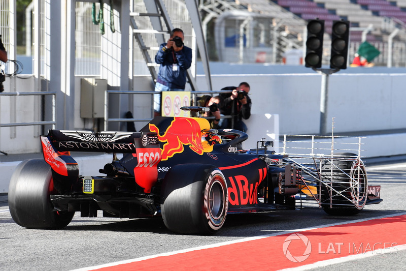 Max Verstappen, Red Bull Racing RB14, avec des capteurs aérodynamiques
