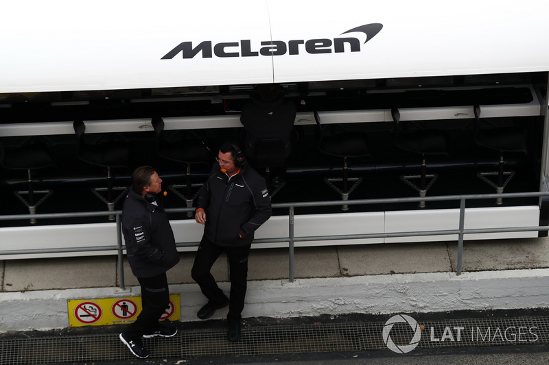 Zak Brown, McLaren Executive Director y Eric Boullier, McLaren Racing Director