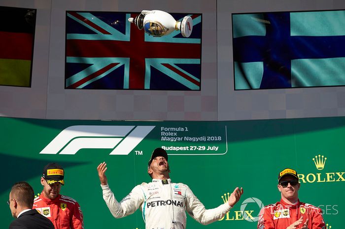 GP de Hungría: 1º Hamilton, 2º Vettel, 3º Raikkonen