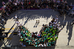 Race winner Lewis Hamilton, Mercedes AMG F1, Toto Wolff, Executive Director Mercedes AMG F1, Niki La