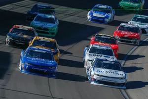 Ross Chastain, Chip Ganassi Racing, Chevrolet Camaro DC Solar, Elliott Sadler, JR Motorsports, Chevrolet Camaro Chevrolet OneMain Financial
