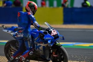 Sturz: Alex Rins, Team Suzuki MotoGP