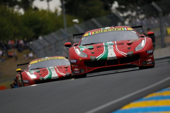 #51 AF Corse Ferrari 488 GTE EVO LMGTE Pro, Alessandro Pier Guidi, James Calado, CÙme Ledogar  #52 AF Corse Ferrari 488 GTE EVO LMGTE Pro, Daniel Serra, Miguel Molina, Davide Rigon