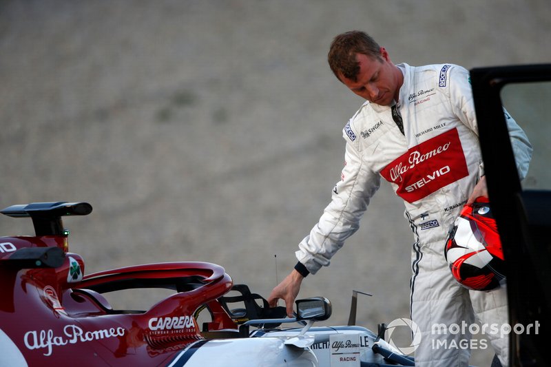 Кімі Райкконен, Alfa Romeo Racing C38 зупинився на трасі