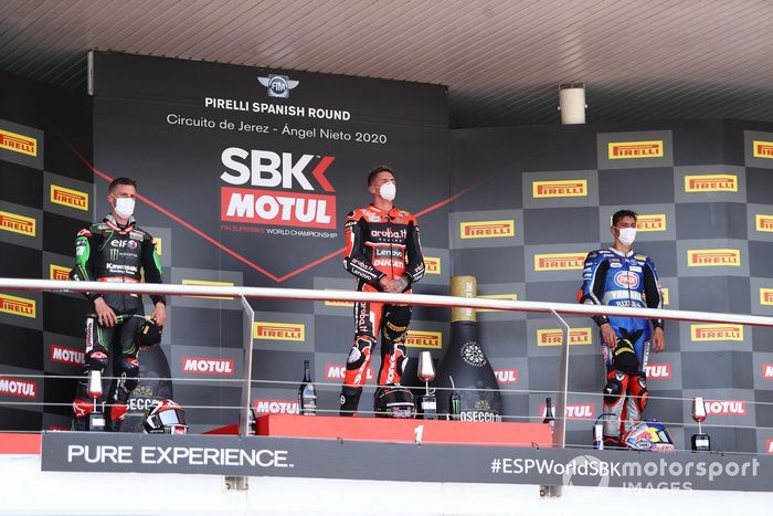 Jonathan Rea, Kawasaki Racing Team, Scott Redding, Aruba.it Racing Ducati, Toprak Razgatlioglu, Pata Yamaha