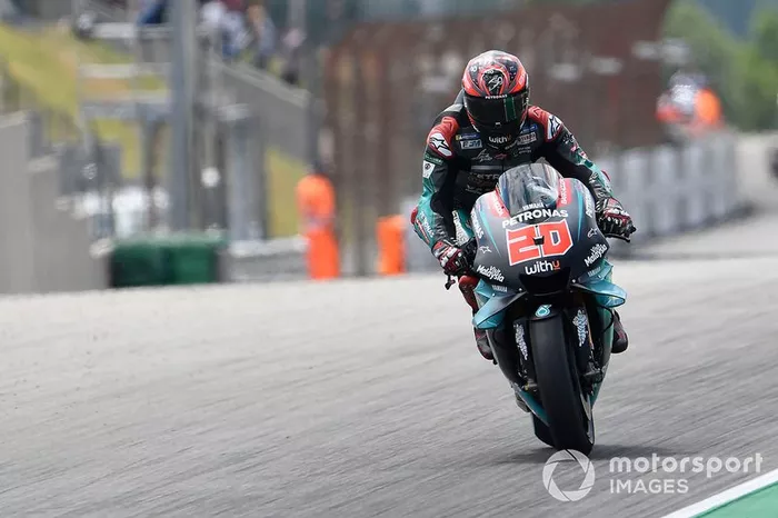 Fabio Quartararo, Petronas Yamaha SRT, Frenada