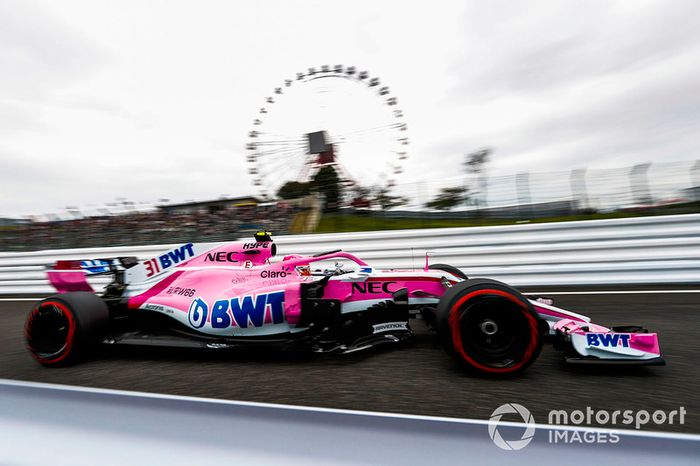 6º Racing Point Force India empeoró un 0.008% respecto al mejor tiempo entre 2017 y 2018