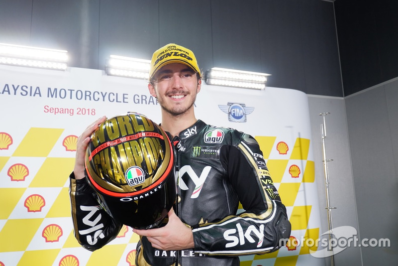 Le Champion du monde Moto2, Francesco Bagnaia, Sky Racing Team VR46