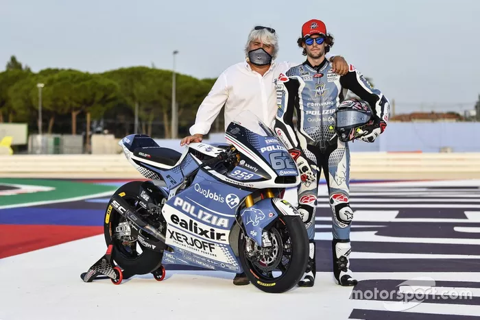 Simone Corsi, decoración especial de la moto Forward Racing para Misano