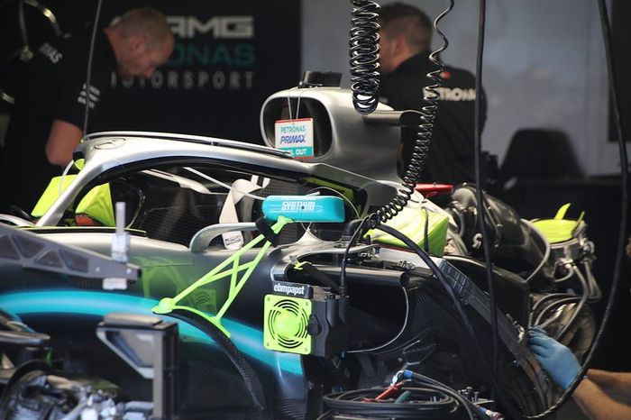 El motor del Mercedes AMG F1 W10