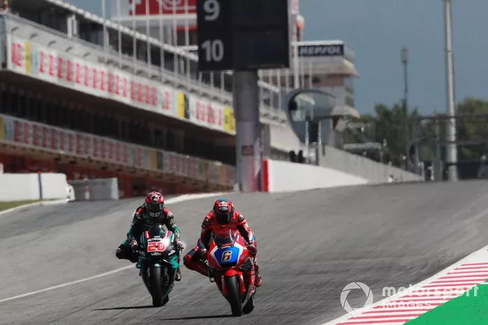 Stefan Bradl, HRC Honda Team, Fabio Quartararo, Petronas Yamaha SRT