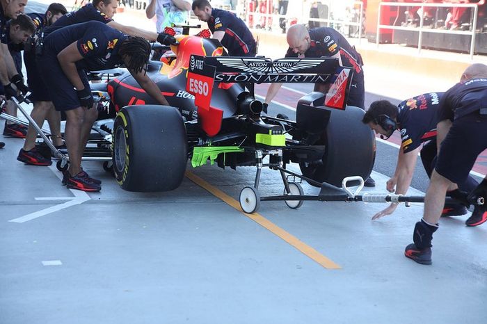 Detalle de la parte trasera del Red Bull Racing RB15